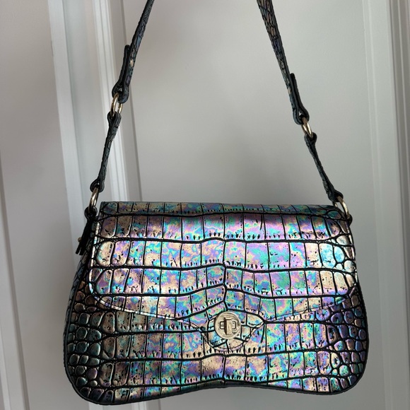 Brahmin Nerida Shoulder Bag Black Galexia Leather $335 - Picture 9 of 9